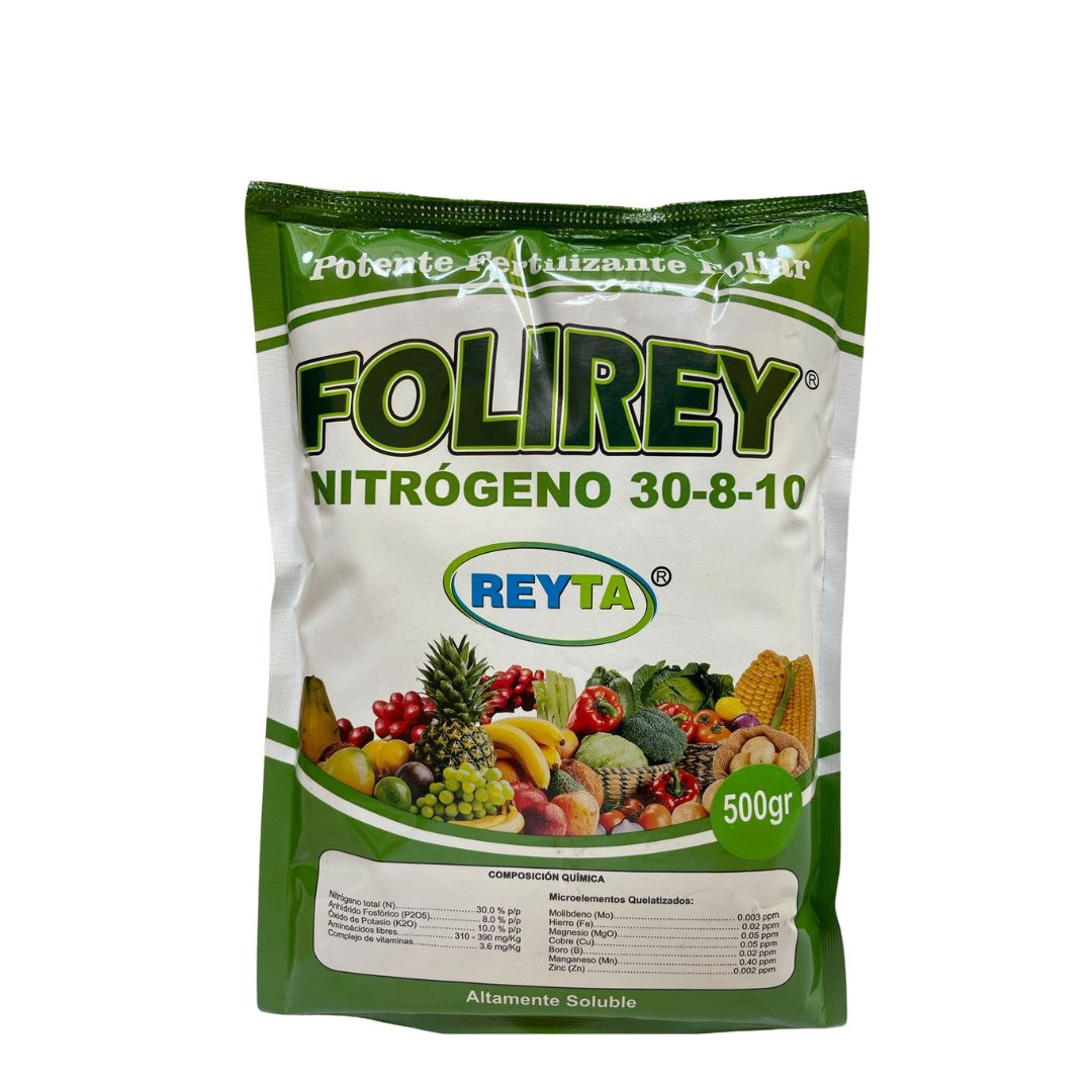 Folirey Nitrógeno PS 30-8-10: Impulso Vegetativo en Cada Etapa de Crecimiento